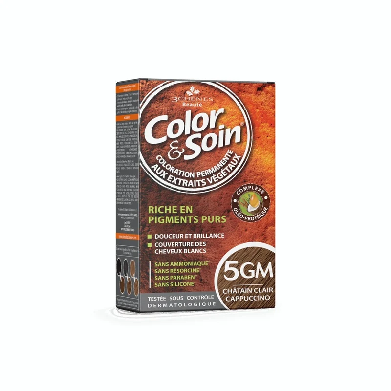 Les 3 Chenes Color & Soin Kit Tinta Capelli 5GM Cappuccino Castano Chiaro