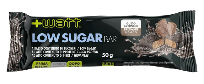+Watt Low Sugar Barretta Gusto Brownie 50g