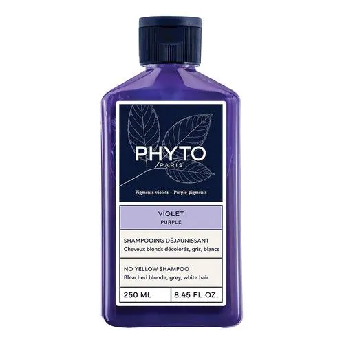 Phyto Violet Shampoo Anti-giallo Illuminante Per Capelli Biondi Decolati, Grigi e Bianchi 250ml