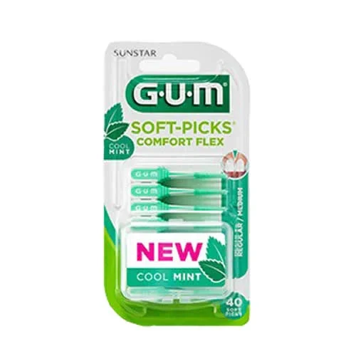 GUM SOFT PICK COMFORT FLEX COOL MINT REGULAR SCOVOLINI 40 PEZZI