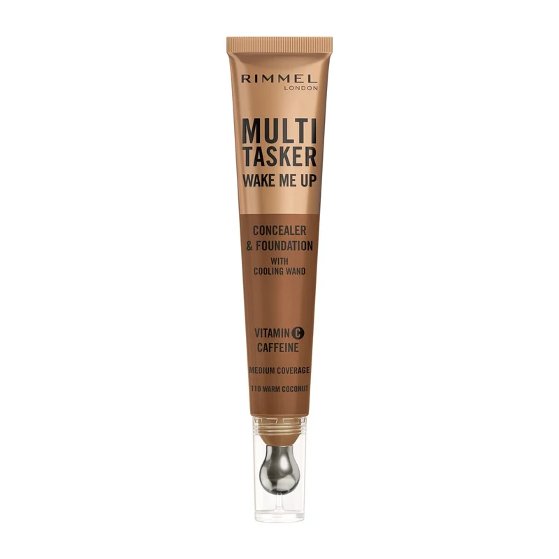 Rimmel Multi-tasker Wake Me Up Correttore & Fondotinta Formula Vegana 110 Warm Coconut 20ml