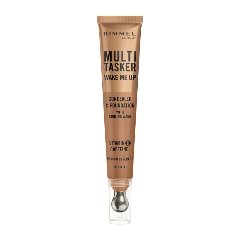 Rimmel Multi-tasker Wake Me Up Correttore & Fondotinta Formula Vegana 090 Toffee 20ml
