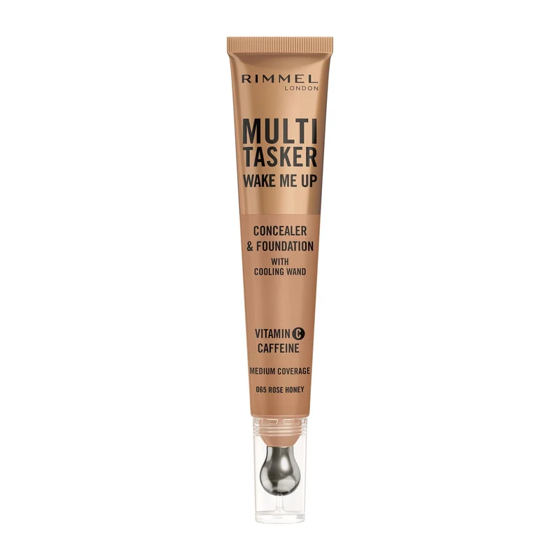 Rimmel Multi-tasker Wake Me Up Correttore & Fondotinta Formula Vegana 065 Rose Honey 20ml