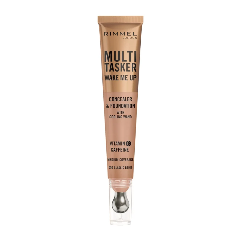 Rimmel Multi-tasker Wake Me Up Correttore & Fondotinta Formula Vegana 055 Classic Beige 20ml