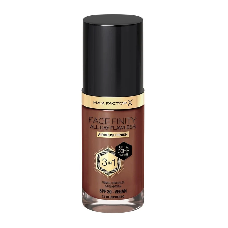 Max Factor Fondotinta Facefinity All Day Flawless 3In1 C110 Espresso 30ml
