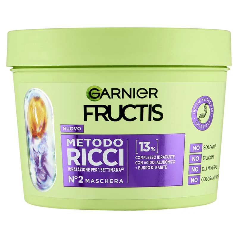 Fructis Metodo Ricci - Maschera per idratare e definire il riccio