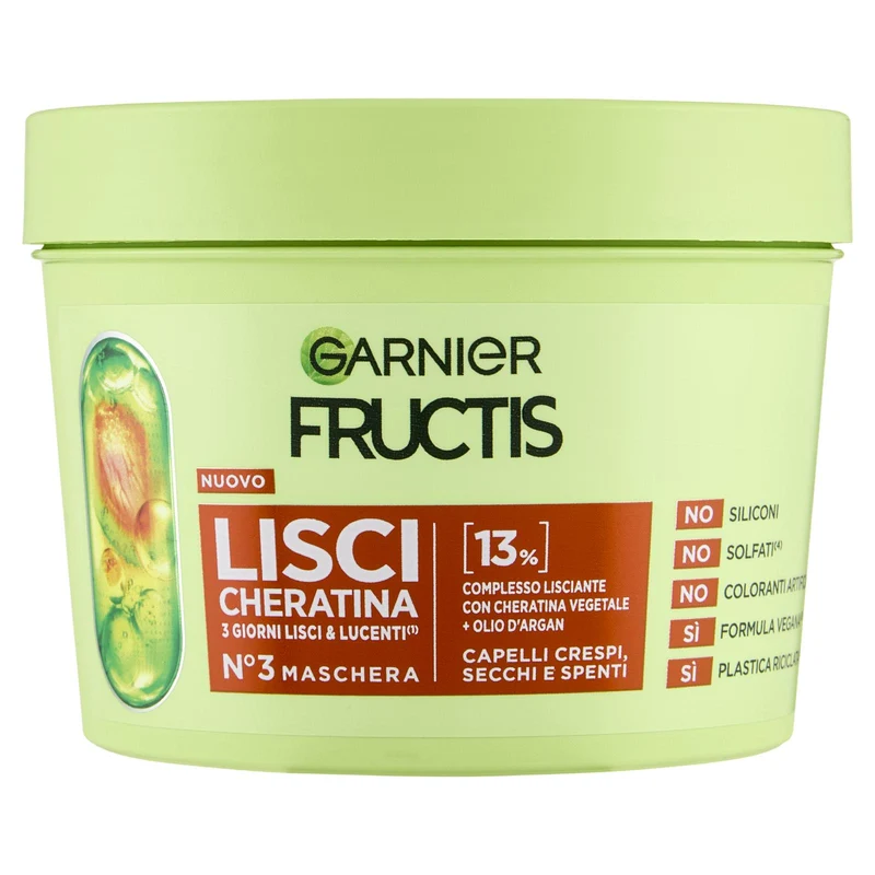 Fructis Lisci Cheratina - Maschera per capelli lisci &lucenti a lungo