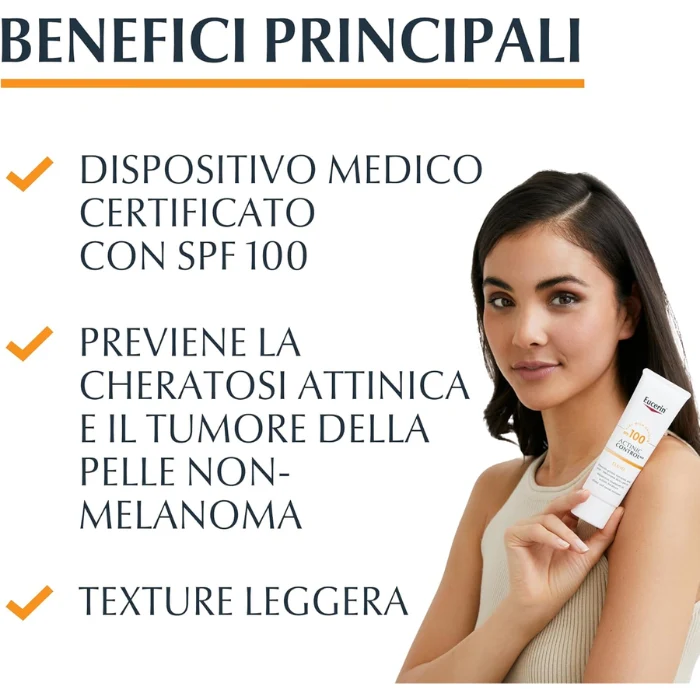 Eucerin Actinic Control MD Fluid Protezione Solare SPF 100 80ml