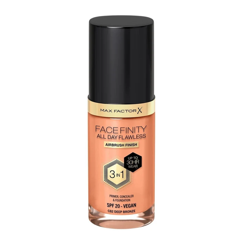 Max Factor Fondotinta Facefinity All Day Flawless 3In1 C82 Deep Bronze 30ml