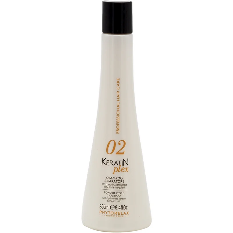 PHYTORELAX - Shampoo Riparatore Capelli Danneggiati Keratin Plex - 250 ml