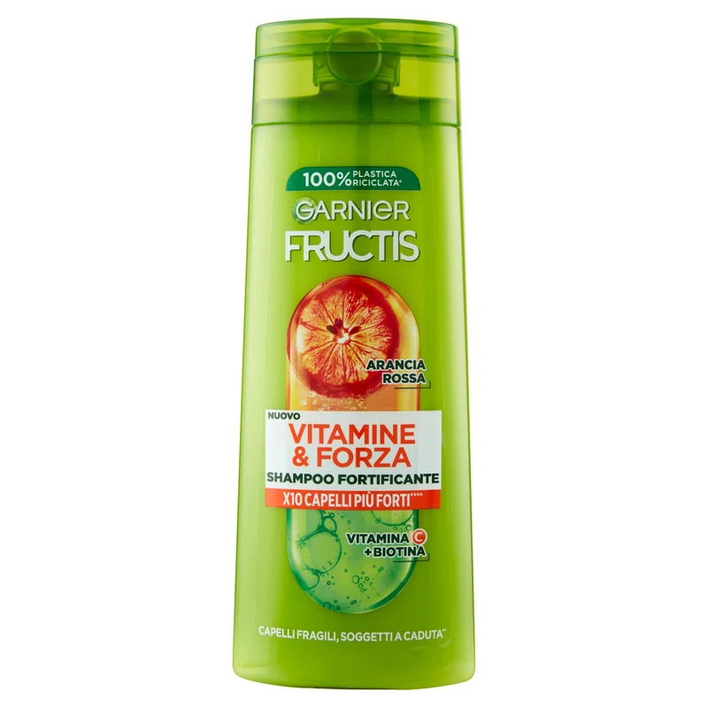 Garnier Fructis Shampoo Vitamine & Forza, shampoo fortificante, per capelli fragili 250 ml