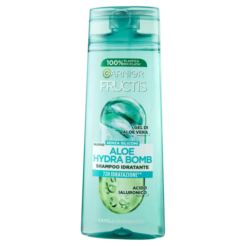 Fructis Shampoo Aloe Hydra Bomb, shampoo idratante, per capelli disidratati, 250 ml