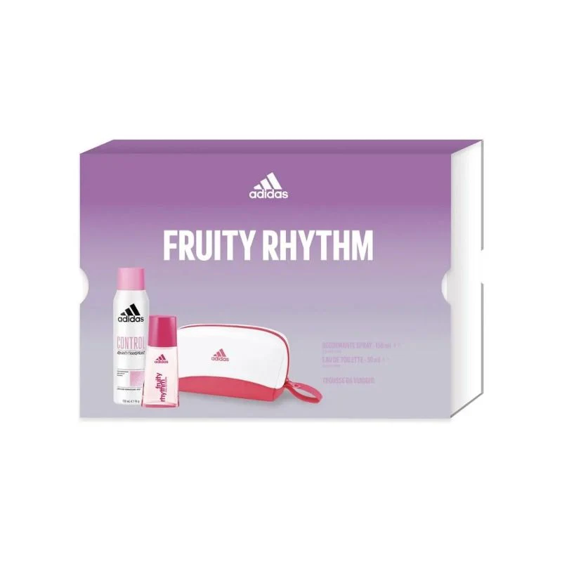 Adidas Cofanetto Fruity Rhythm Edt 30ml + Deo Spray 150ml + Pochette