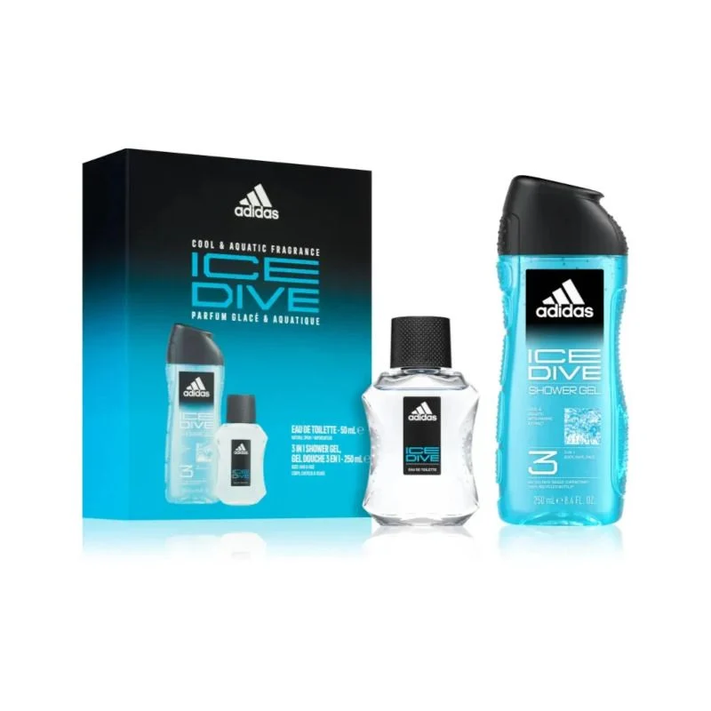 Adidas Cofanetto Ice Dive Docciaschiuma 250ml + Edt 50ml