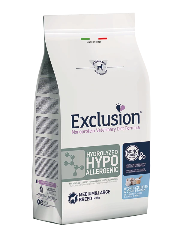 EXCLUSION MD HYD FI&CO M/L12KG - Cibo Secco per Cani