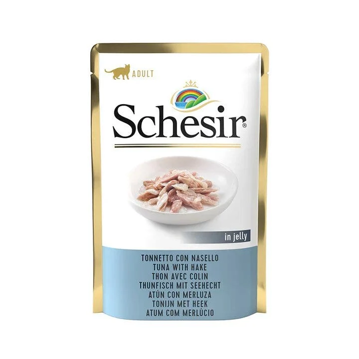 Schesir In Jelly Gatto Tonnetto Con Nasello In Gelatina 85g In Busta
