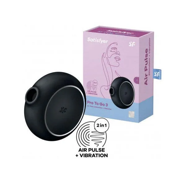 Satisfyer Pro To Go 3 Stimolatore Clitorideo Nero