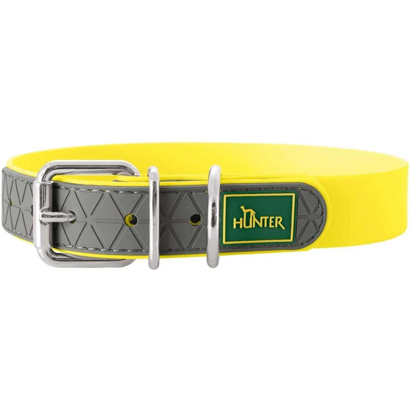 Hunter Collare Convenience M Taglia 50 Giallo Neon 1 Pezzo