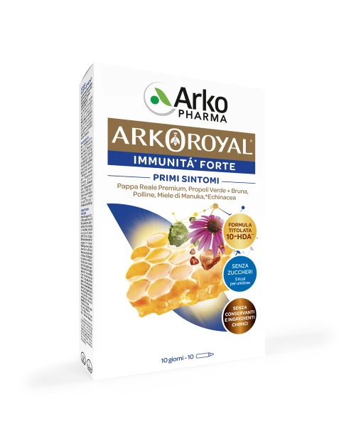 Arkopharma Arkoroyal Immunità Forte Senza Zucchero 10 Flaconcini Da 15ml
