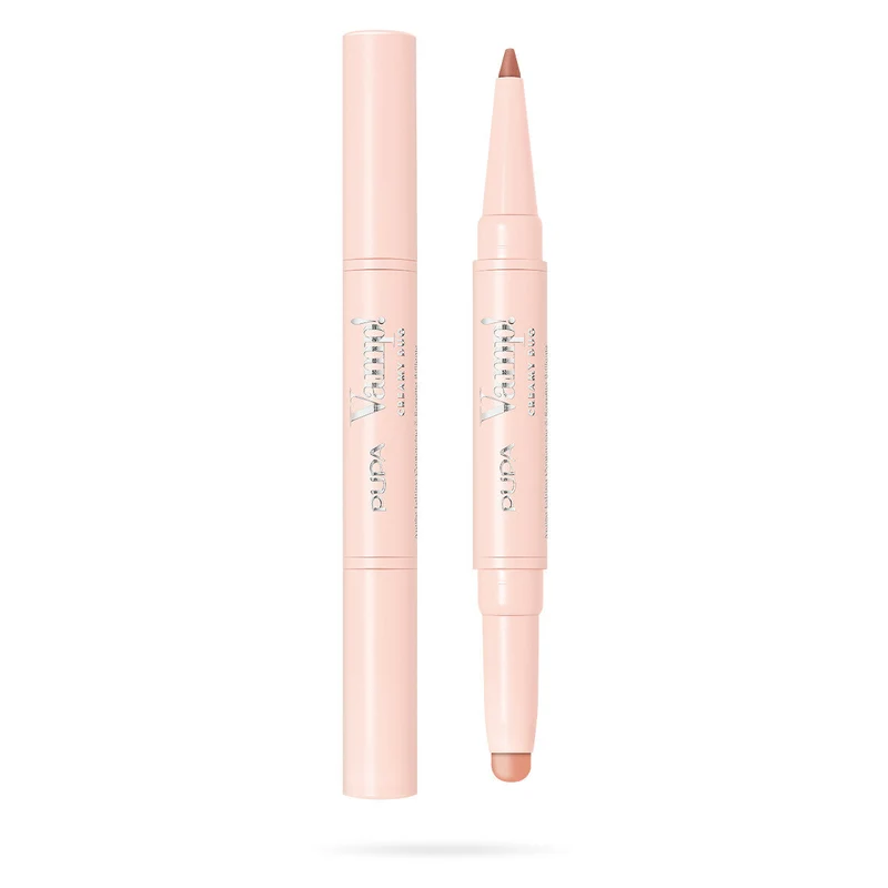 Pupa Vamp! Creamy Duo Matita Labbra Contouring & Rossetto Brillante 001 Fair Nude