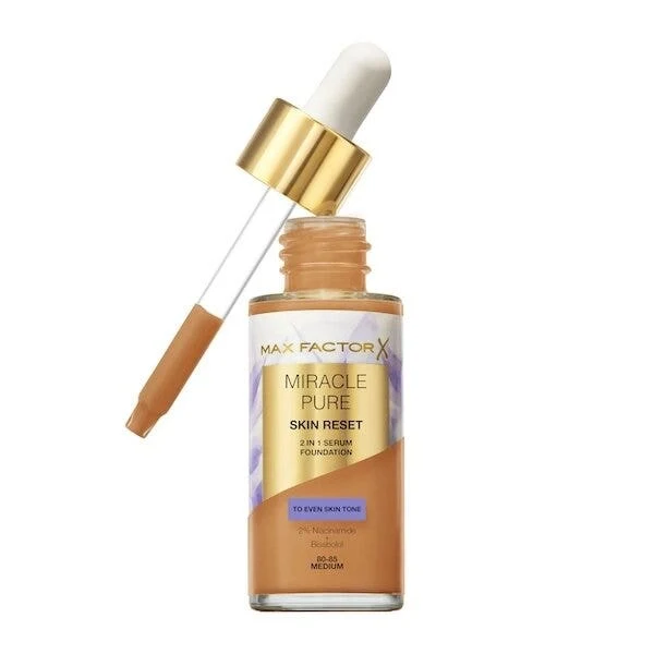 Max Factor Fondotinta Miracle Pure Skin Reset 2 in 1 Siero 30ml - Medium