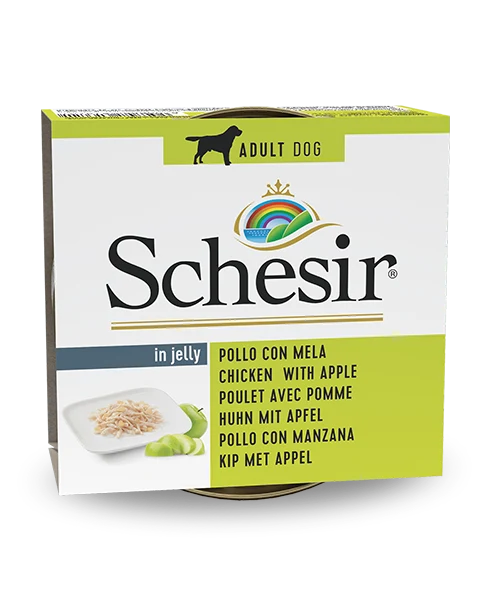 Schesir Pollo Con Mela Cibo Umido Cani Adulti Lattina 150 g