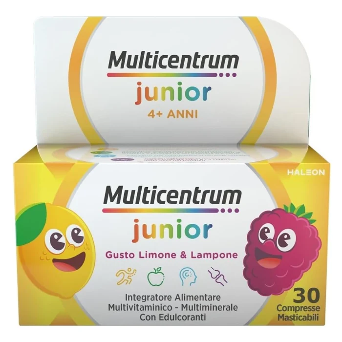 Multicentrum Junior Integratore Multivitaminico Per Bambini 30 Compresse Masticabili