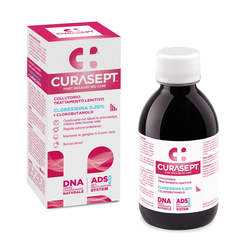 Curasept Collutorio Ads Dna Lenitivo 0.20 Clorexidina Flacone da 200ml