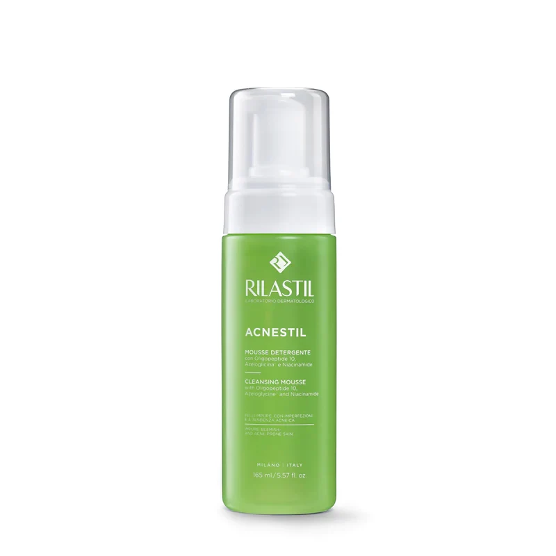Rilastil Acnestil Mousse Detergente Per Pelli Miste Grasse Ed a Tendenza Acneica 165ml