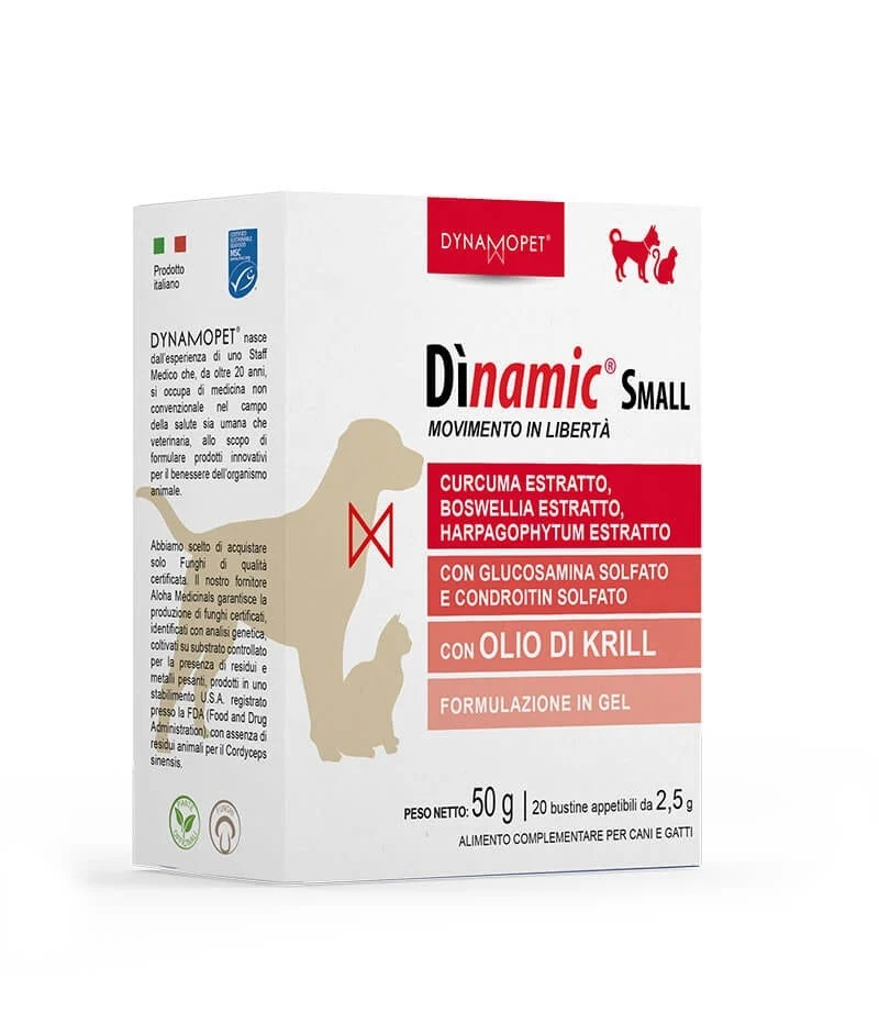 Dinamic Small Alimento Complementare Per Cani E Gatti 20 Bustine 2,5ml