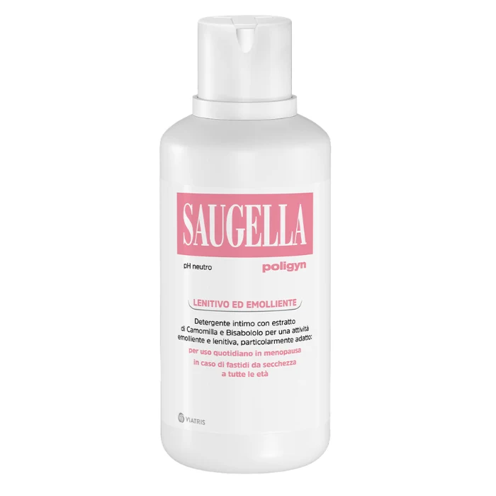 Saugella Poligyn Detergente Intimo - Lenitivo & Emoliente PH fisiologico - 500ml