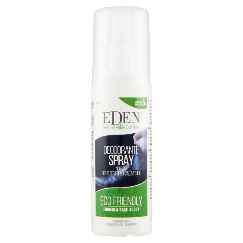 Eden Deodorante Spray No Gas per Tutti i Tipi di Calzature 100 ml