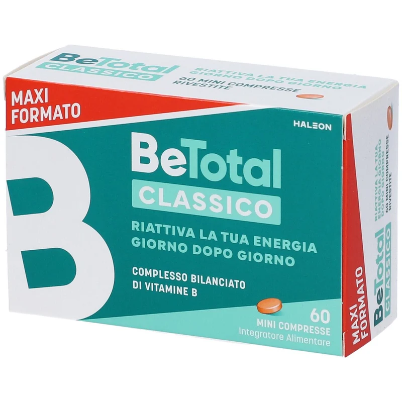 BeTotal Compresse Integratore di Vitamina B, Riattiva l’Energia, Riduce la Stanchezza, Supporta il Sistema Immunitario, Adulti, 60 Compresse