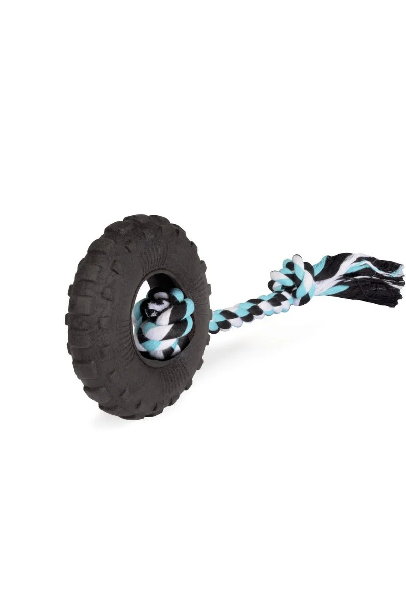 Camon Gioco Cani Pneumatico In Foam TPR Con Corda In Cotone 10cm
