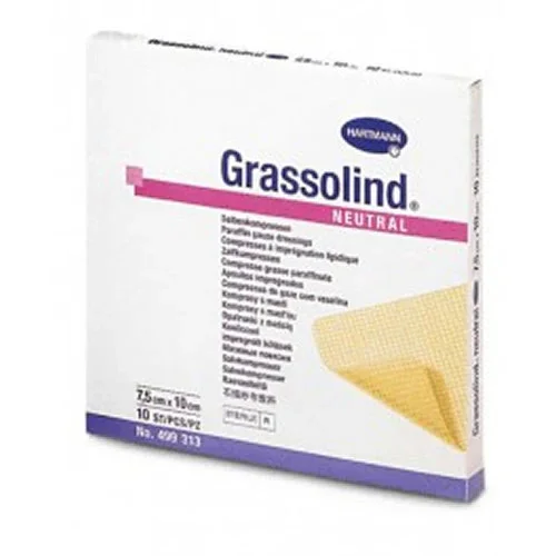 GARZA PARAFFINATA GRASSOLIND 10X10CM 10 PEZZI