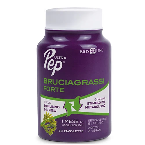 ULTRA PEP BRUCIAGRASSI FORTE 60 TAVOLETTE NEW SENZA GLUTINE E LATTOSIO