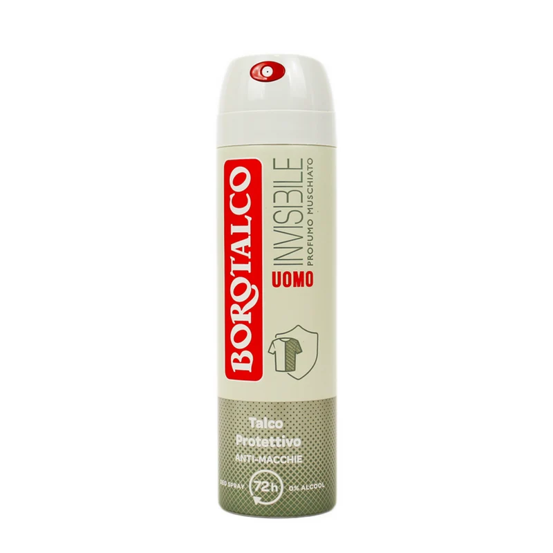 BOROTALCO - Deodorante Spray Uomo Invisibile Profumo Muschiato - 150 ML
