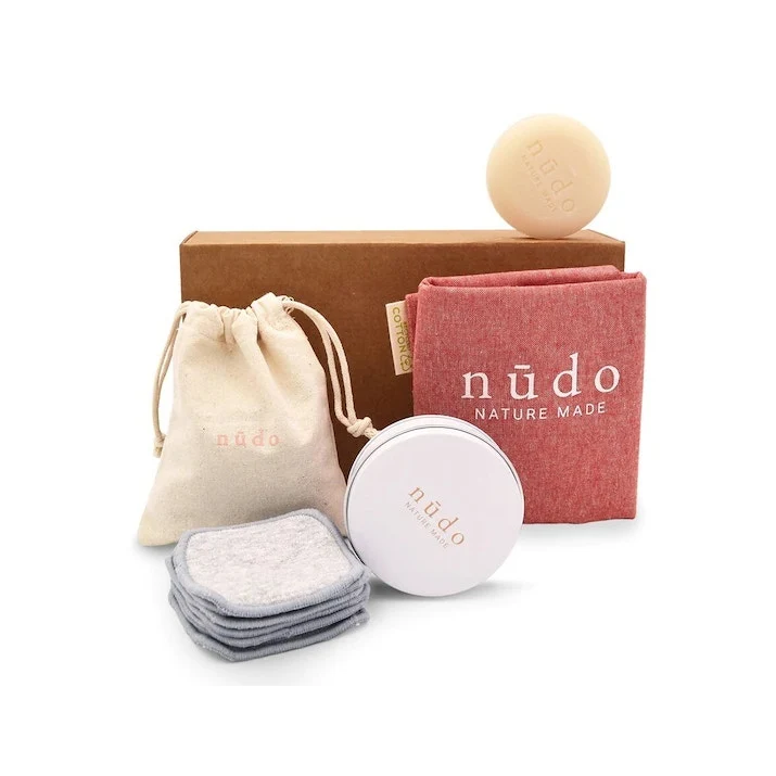 Nudo Kit Face Care Essentials Dischetti Struccanti + Struccante Solido + Portasapone + Shopper In Co