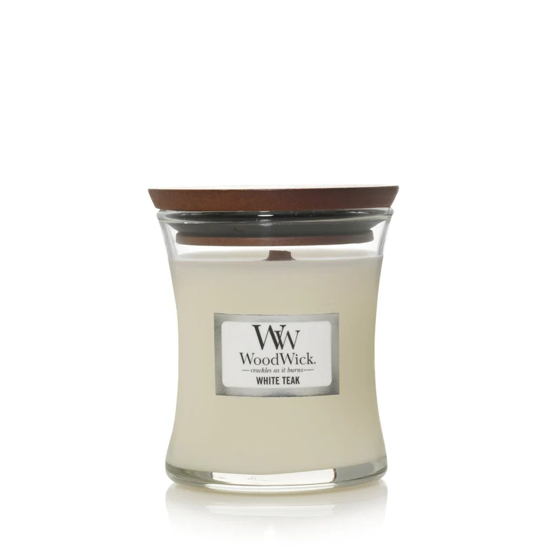 Woodwick - Candela Piccola White Teak