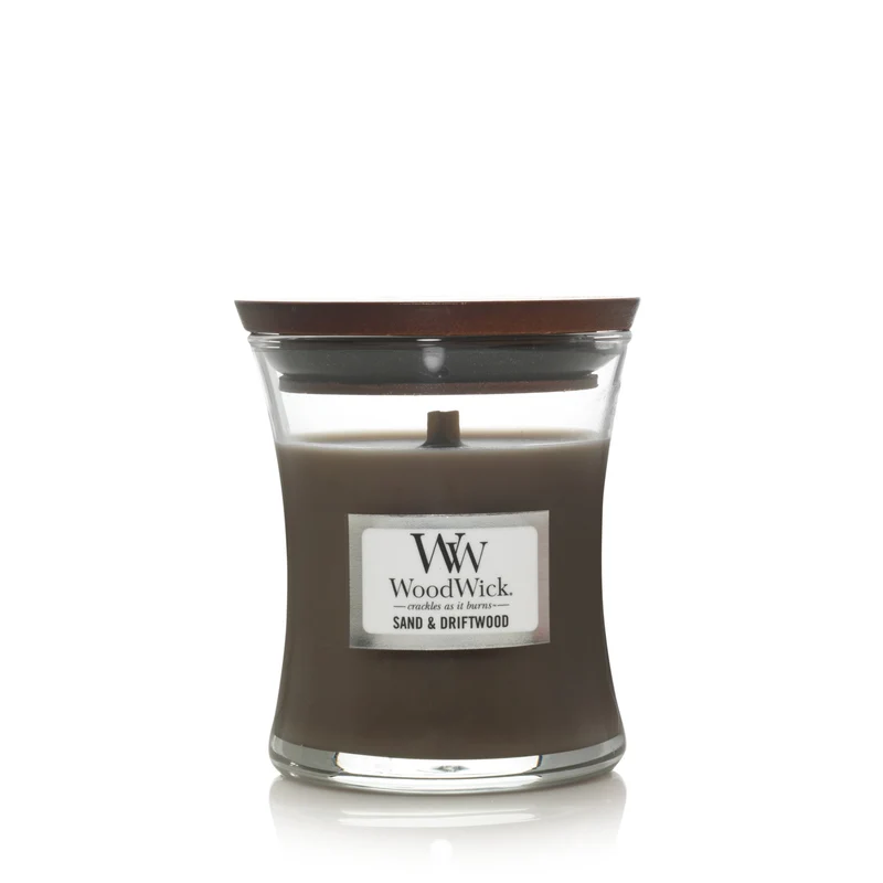 Woodwick - Candela Piccola Sand & Driftwood