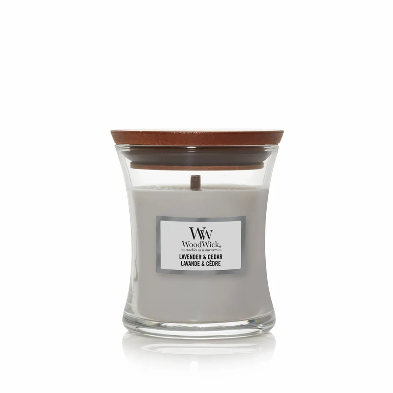 Woodwick - Candela Piccola Lavender & Cedar
