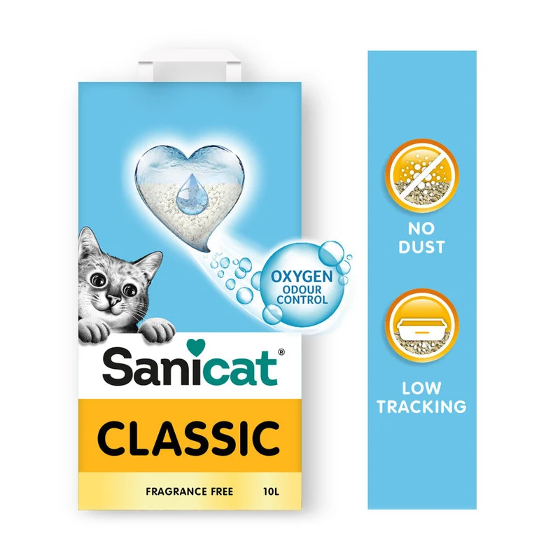 Sanicat Classic lettiera minerale assorbente senza profumo per gatti 10L