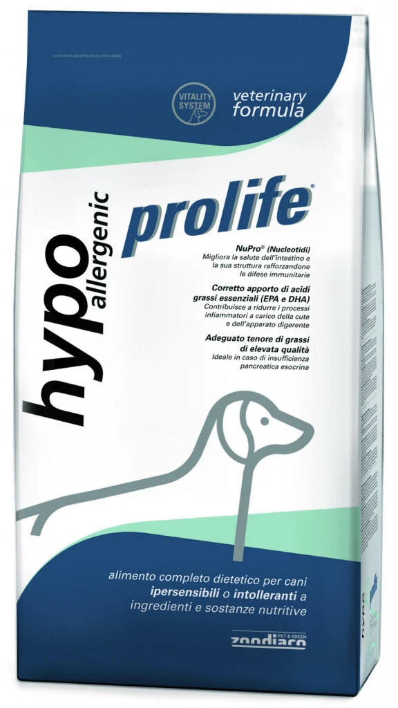 Prolife Veterinary Hypoallergenic Cibo Secco Per Cani Sacco 2kg