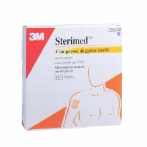 GARZA COMPRESSA NEXCARE STERIMED IN COTONE 20 FILI 36X40 CM MULTILINGUAL 12 PEZZI