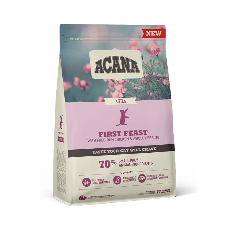 Acana Gatto Kitten First Feast Crocchette Pollo e Aringa Sacco 340g
