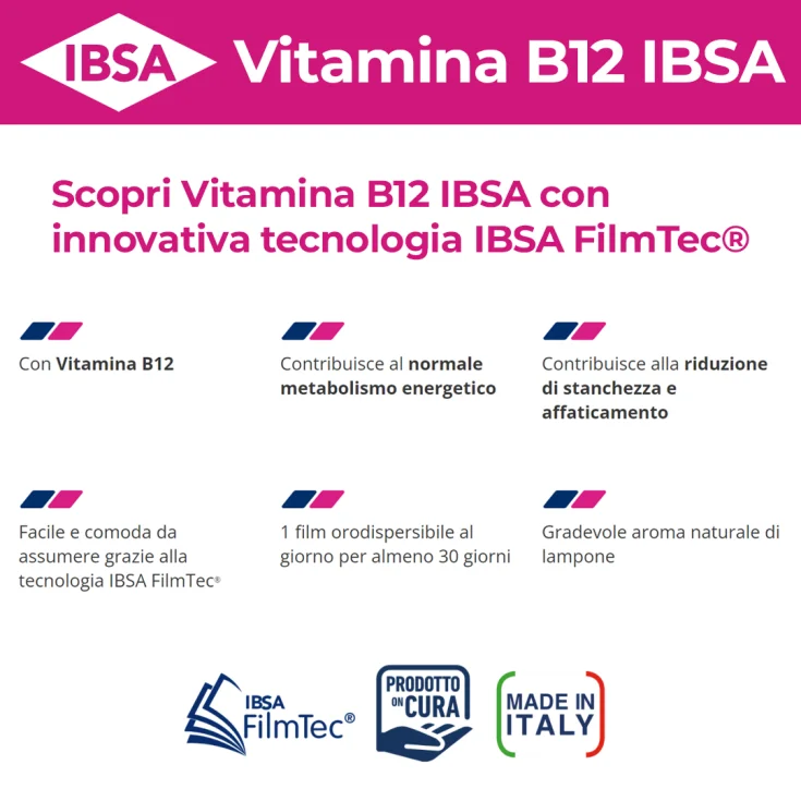 Vitamina B12 Ibsa 30 Film Orali