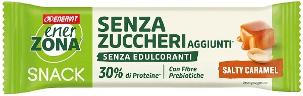 ENERZONA SNACK SALTY CARAMEL RICOPERTA DI CACAO CON LATTE 33G