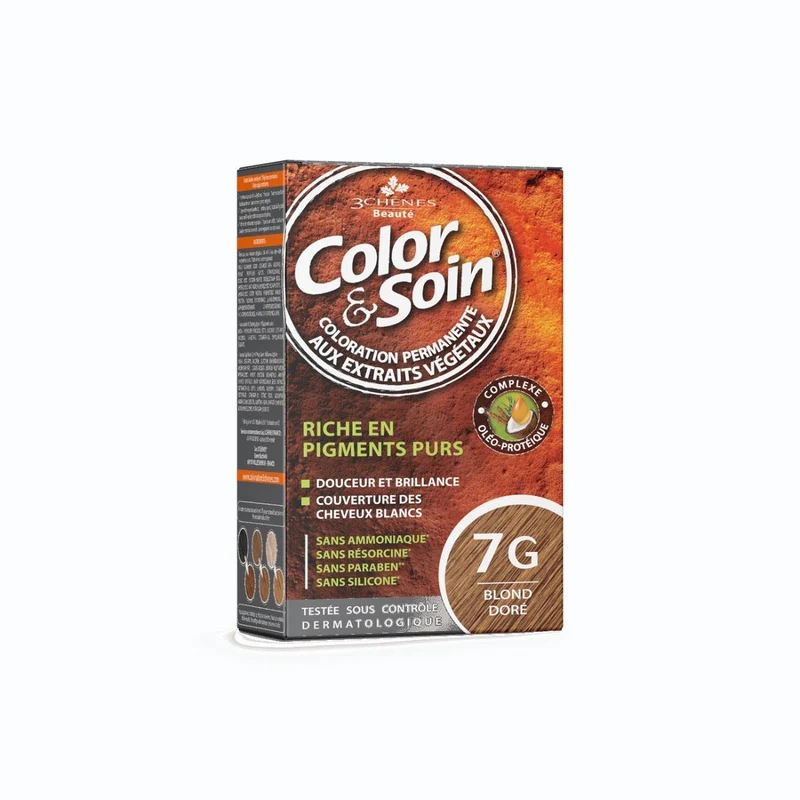 Les 3 Chenes Color & Soin Kit Tinta Capelli 7G Biondo Dorato