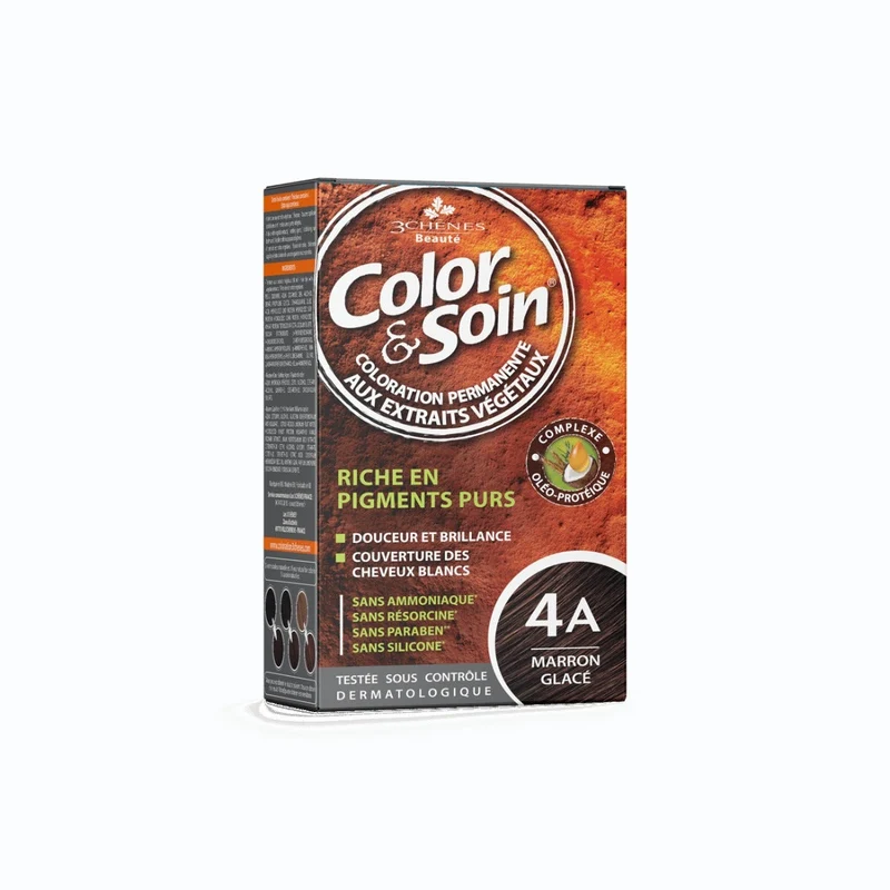 Les 3 Chenes Color & Soin Kit Tinta Capelli 4A Castano Freddo