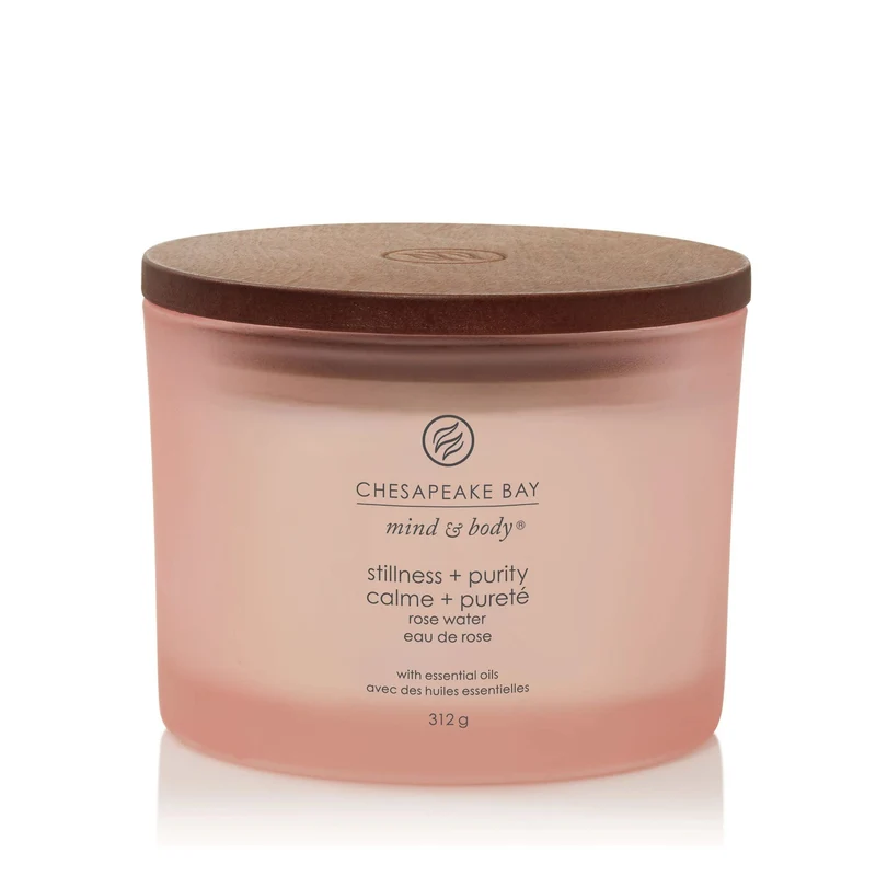 Chesapeake Bay - Candela a 3 stoppini Stillness & Purity (Rose Water)